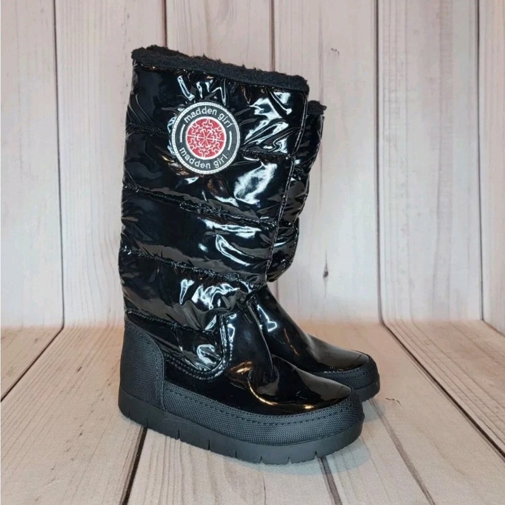 Madden Girl Snow Boots Igloo Puffer Black Women's Size 7.5